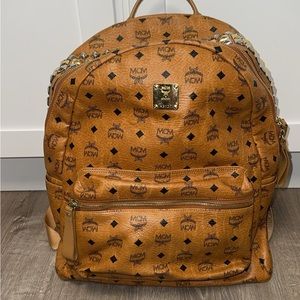 MCM Visetos Studded Stark Backpack